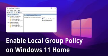 enable group policy windows 11