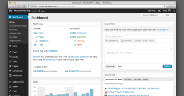 WordPress Dashboard